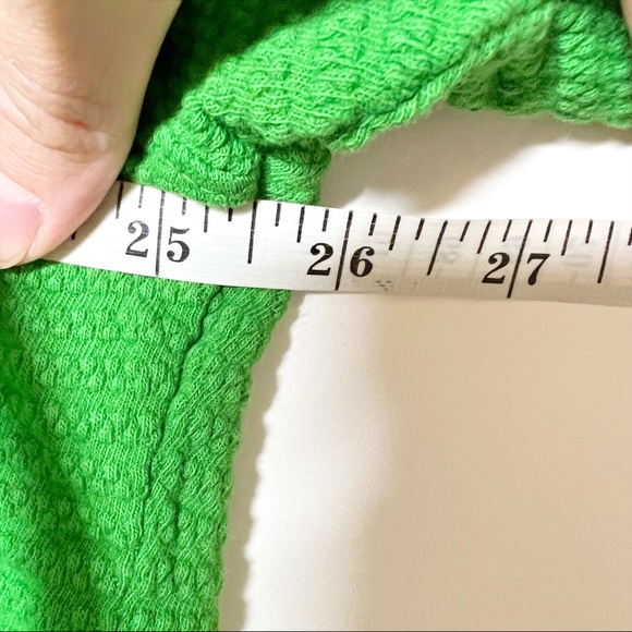 Big Bud Press Cropped Honeycomb Tee Bright Green Short Sleeve Crew Neck Size 3X - Picture 7 of 9